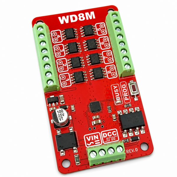 WD8M DCC Motor-Weichendecoder 8-Fach